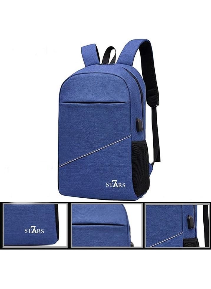 7STARS - Smart laptop casual unisex backpack with USB and headphones ports - Image 1