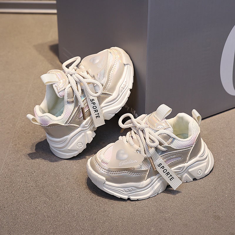 Children''s Korean-style sneaker Spring and Autumn New Girls Ultra-light Soft-soled Casual Shoes Girls Breathable Student Shoes Daddy Shoes - Image 4