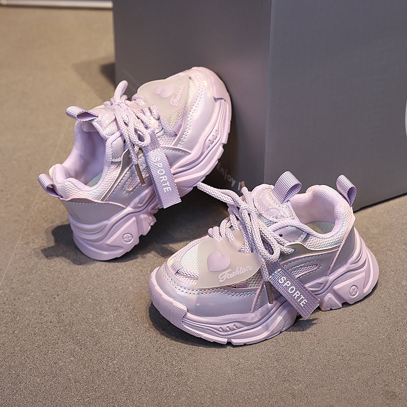 Children''s Korean-style sneaker Spring and Autumn New Girls Ultra-light Soft-soled Casual Shoes Girls Breathable Student Shoes Daddy Shoes - Image 5
