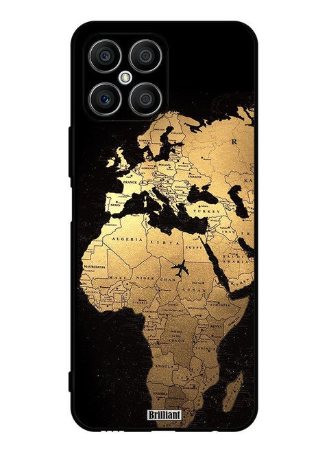 Protective Case Cover For Honor X8 World Map