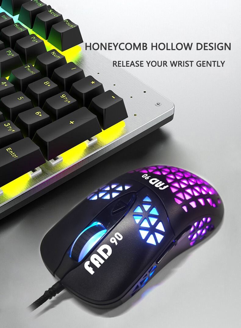 FAD Gaming Wired Mouse 88 RGB Led color - Image 4