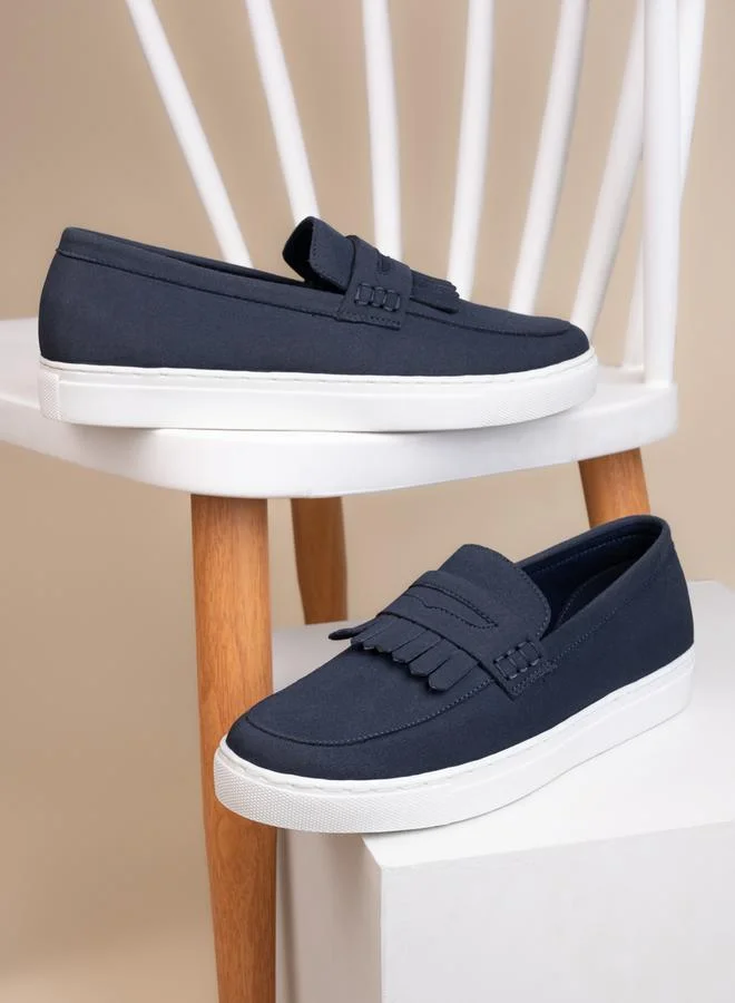Styli Suede Look Fringe Detail Casual Shoes