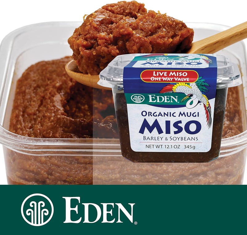 Eden Organic Mugi Miso Paste - Live Culture, Barley and Soybeans, 12.1oz (345g) - Versatile Japanese Miso - Image 3