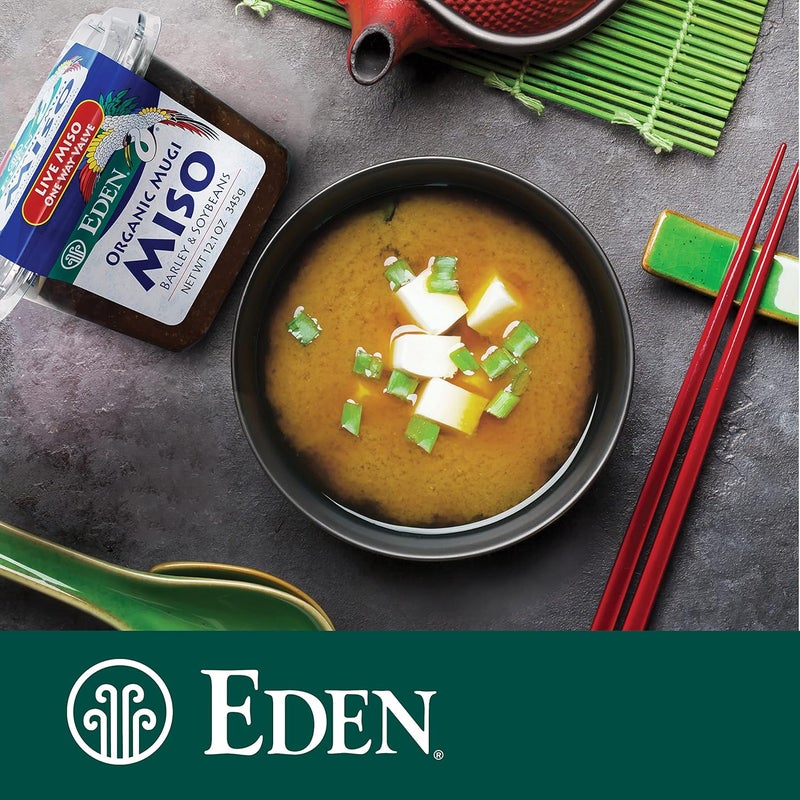 Eden Organic Mugi Miso Paste - Live Culture, Barley and Soybeans, 12.1oz (345g) - Versatile Japanese Miso - Image 4