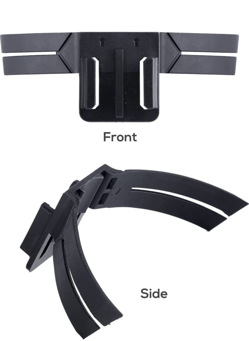 SYOSI - Motorcycle Helmet Chin Mount Kit for Gopro and Mobile Phone, Helmet Adhesive Mount with Phone Clip for GoPro Hero 10/9/8/7/6/5,DJI Osmo Action,Insta360 ONE R,Action Camera and Smartphone - Image 1