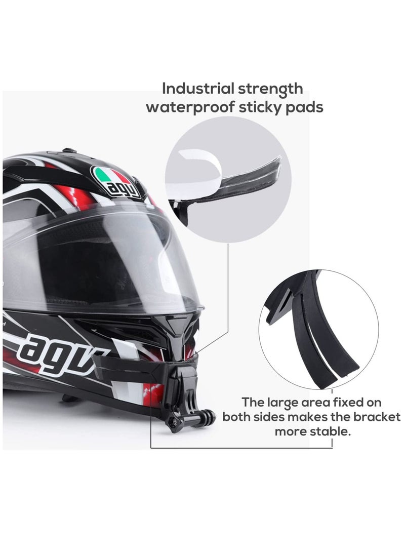 SYOSI - Motorcycle Helmet Chin Mount Kit for Gopro and Mobile Phone, Helmet Adhesive Mount with Phone Clip for GoPro Hero 10/9/8/7/6/5,DJI Osmo Action,Insta360 ONE R,Action Camera and Smartphone - Image 1