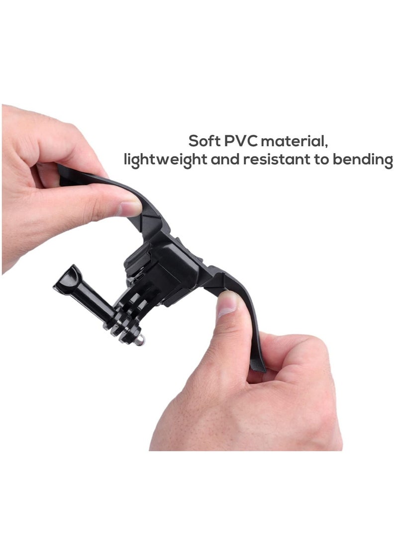 SYOSI - Motorcycle Helmet Chin Mount Kit for Gopro and Mobile Phone, Helmet Adhesive Mount with Phone Clip for GoPro Hero 10/9/8/7/6/5,DJI Osmo Action,Insta360 ONE R,Action Camera and Smartphone - Image 1