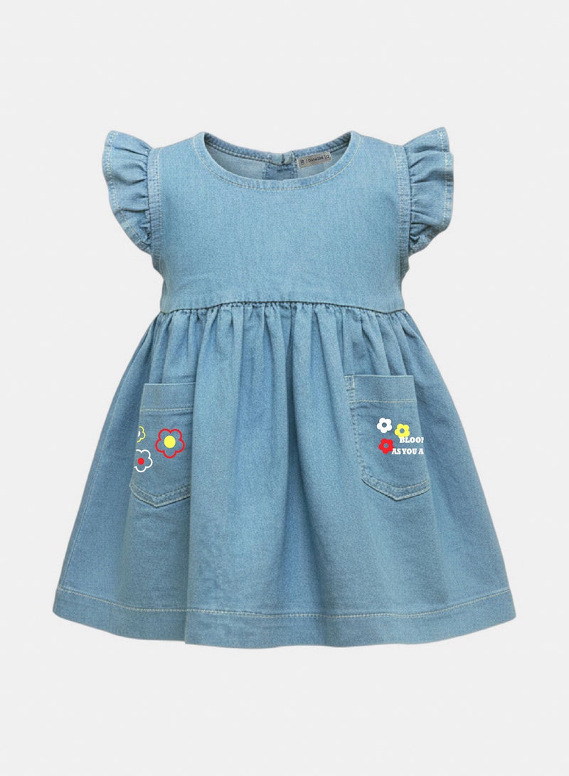 Denim Dress Baby Girls