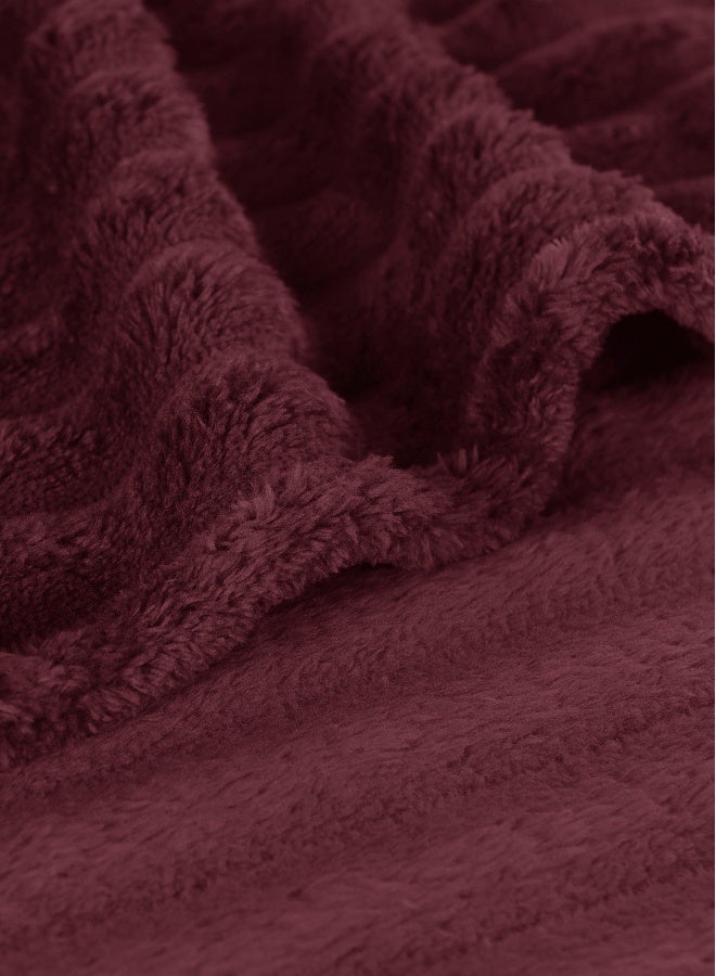 ايست من نون بطانية جاكار مضلعة ثلاثية الأبعاد ناعمة ودافئة مريح، رقيق - Image 4