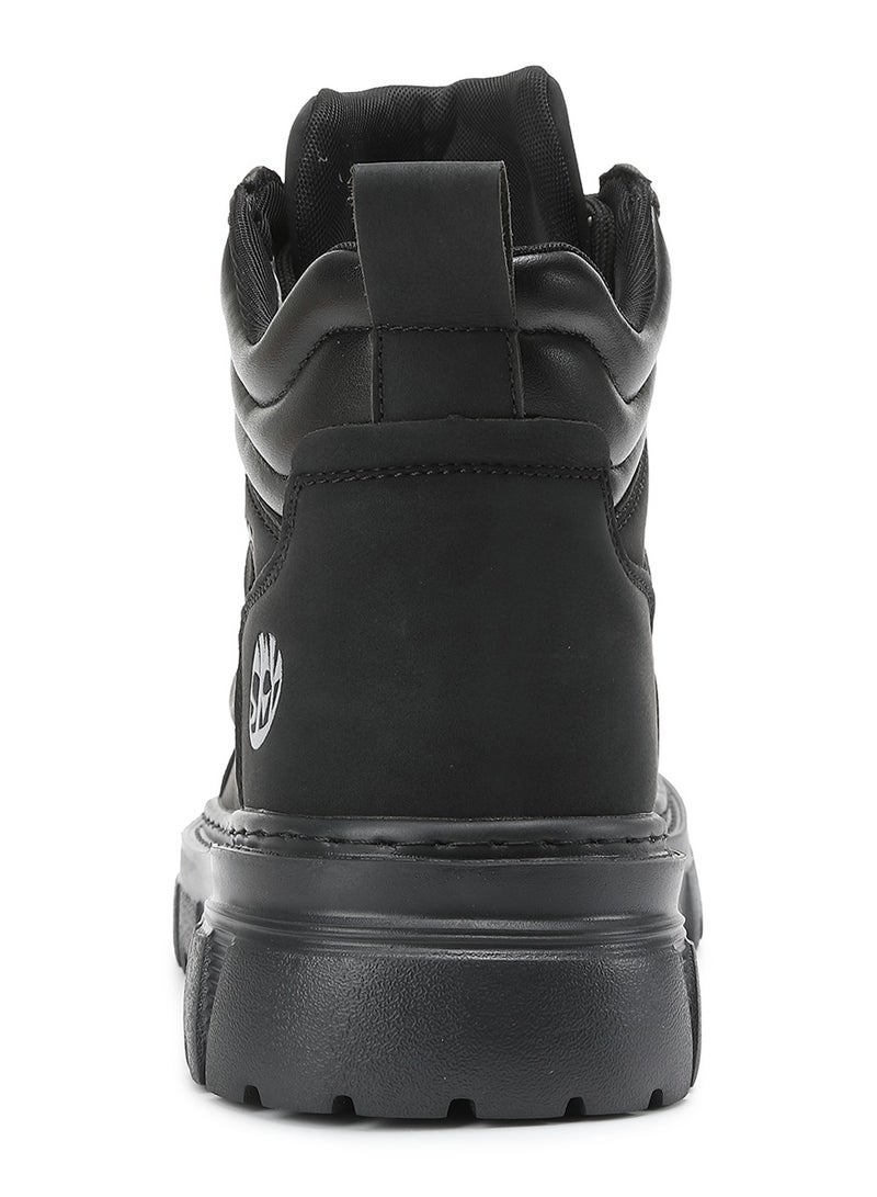 سكاي فيو حذاء رياضي رجالي عصري من مارتن برباط وقصة عالية حتى الكاحل وخفيف الوزن وجيد التهوية ومريح ومقاوم للانزلاق وواقي للمشي للاستخدام الداخلي والخارجي - Image 4