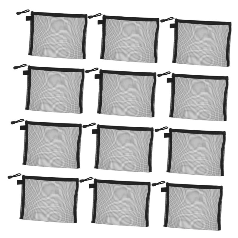 15pcs Mesh Cosmetic Organizer Bags Zipper Pouch Set for Travel Makeup Toiletries - Image 2