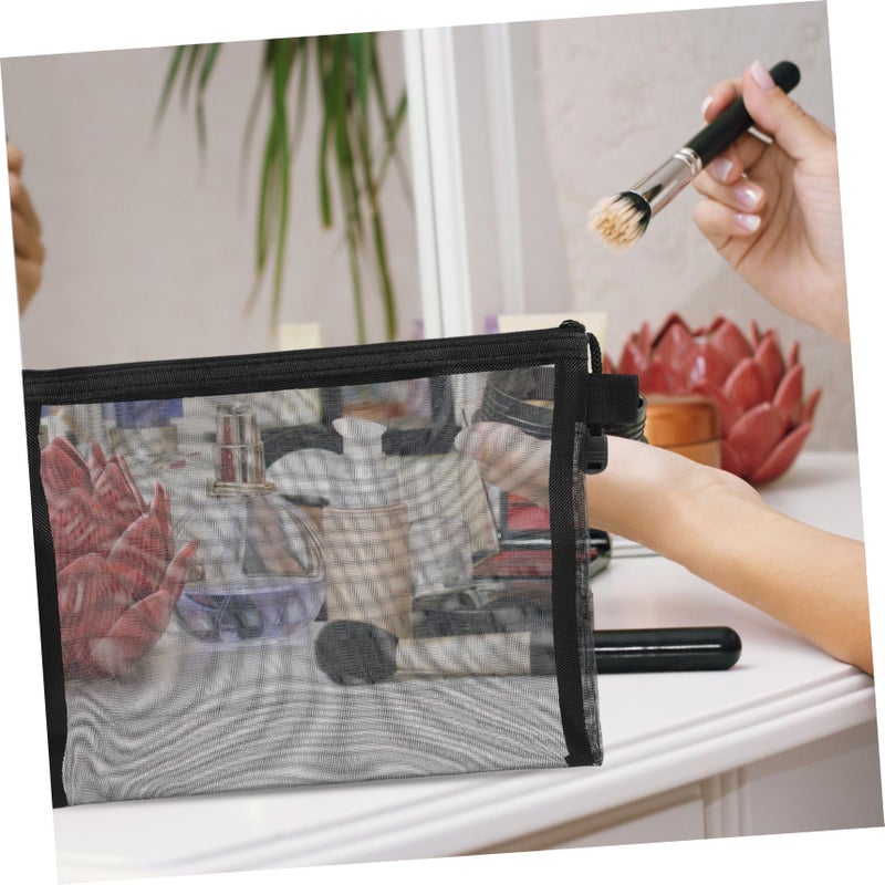 15pcs Mesh Cosmetic Organizer Bags Zipper Pouch Set for Travel Makeup Toiletries - Image 5