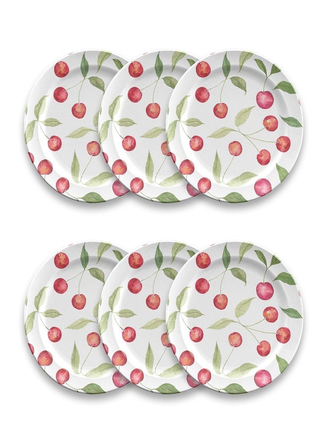 TarHong Berries & Cherries Melamine Salad Plate - Multicolor - 8.5" - Set of 6 - Image 1
