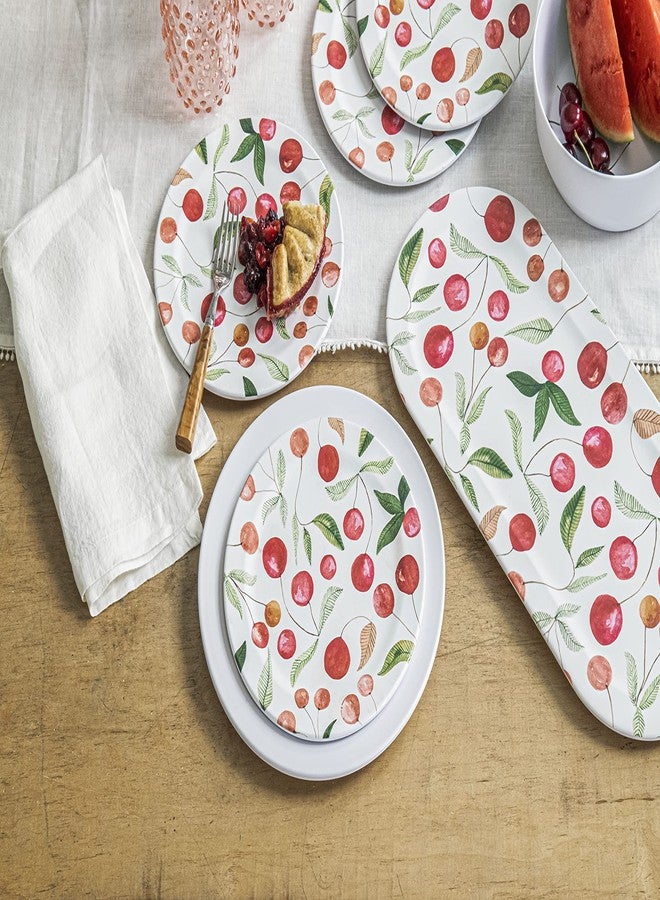 TarHong Berries & Cherries Melamine Salad Plate - Multicolor - 8.5" - Set of 6 - Image 3