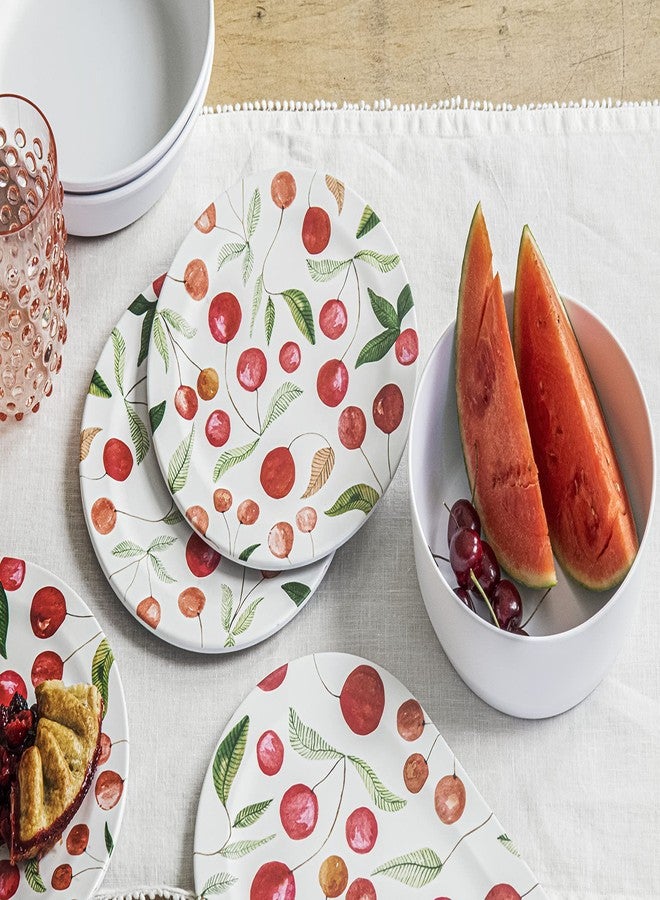 TarHong Berries & Cherries Melamine Salad Plate - Multicolor - 8.5" - Set of 6 - Image 2
