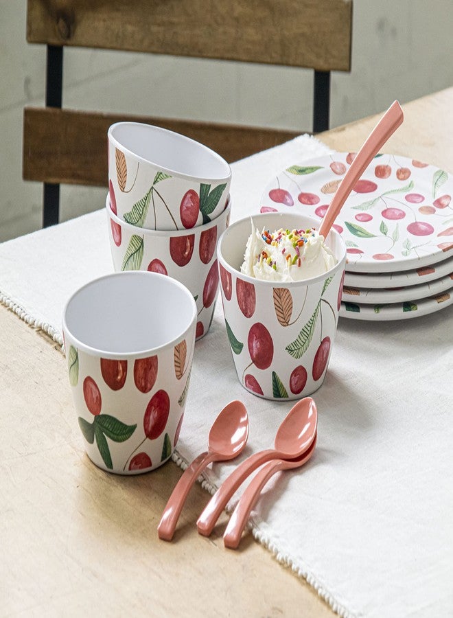 TarHong Berries & Cherries Melamine Salad Plate - Multicolor - 8.5" - Set of 6 - Image 4