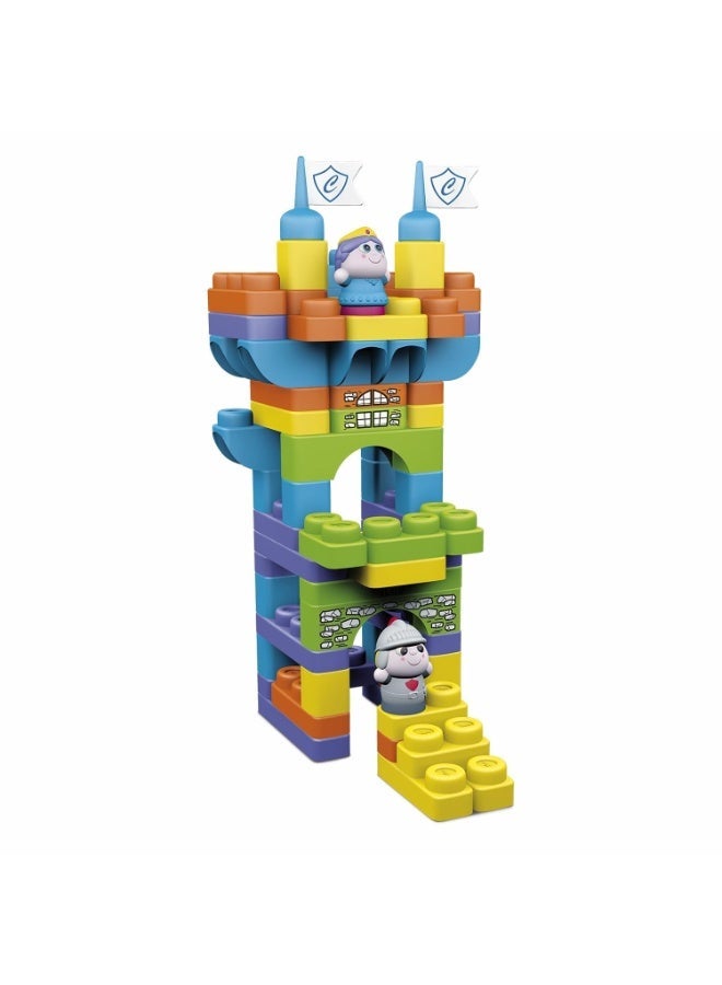 Chicco Toy Building Blocks Set Castle - 70 Pieces, Multi Color - Image 3