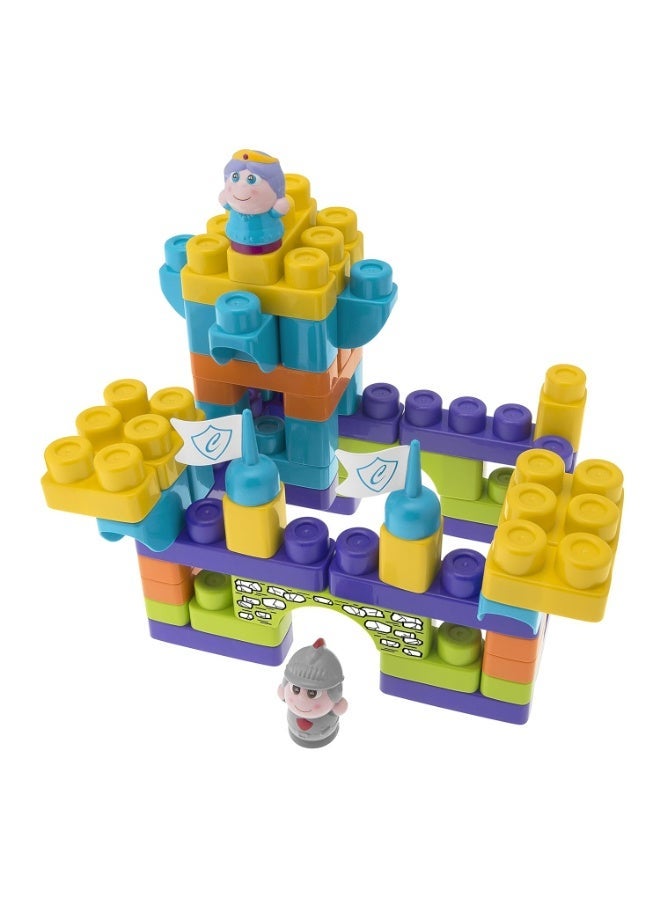 Chicco Toy Building Blocks Set Castle - 70 Pieces, Multi Color - Image 1