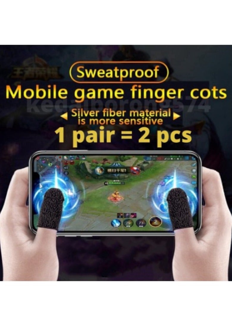 Pair Of 3 PUBG Finger Sleeves For Mobile  - Image 2