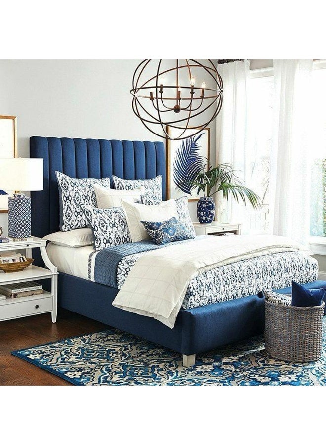 Nayam Sleep Indigo Flaming Bed Frame 140x200x40Cm 