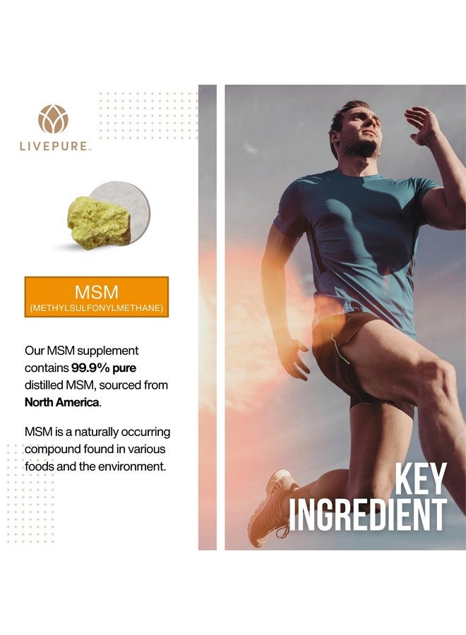 PURE مسحوق الكبريت العضوي النقي | 14.1 أونصة | مكمل MSM فائق الجودة لدعم المفاصل، العناية بالبشرة ونمو الشعر | 99.9% MSM | مكمل دعم المفاصل النباتي ومكمل الشعر، مسحوق MSM - Image 4