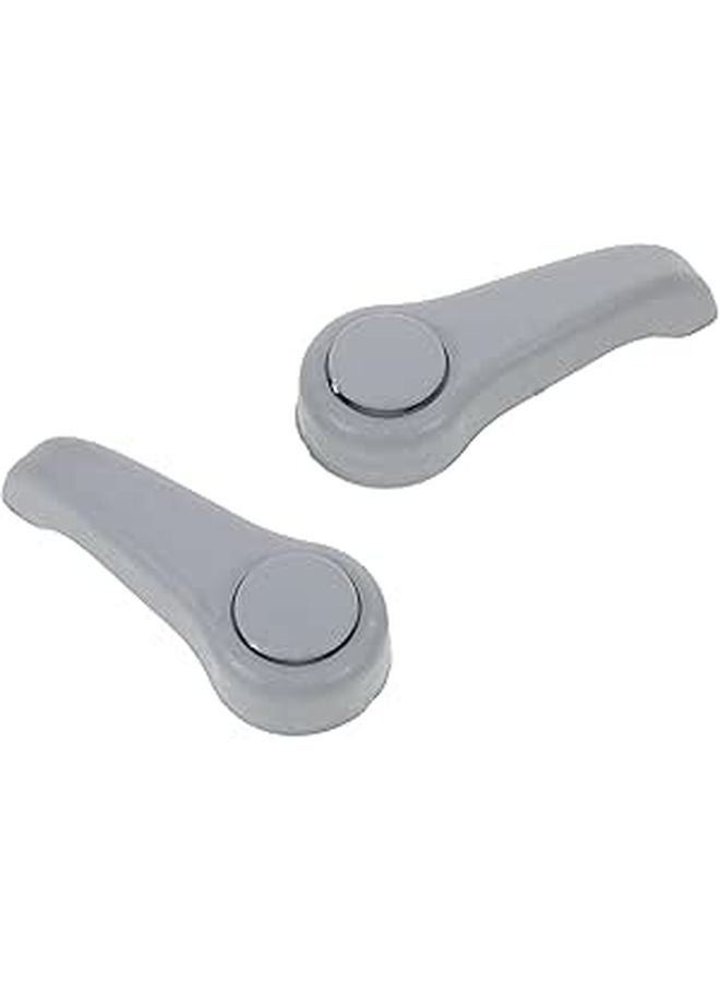 Car Seat Height Adjustment Handle Pair Universal Fit Black - Image 1
