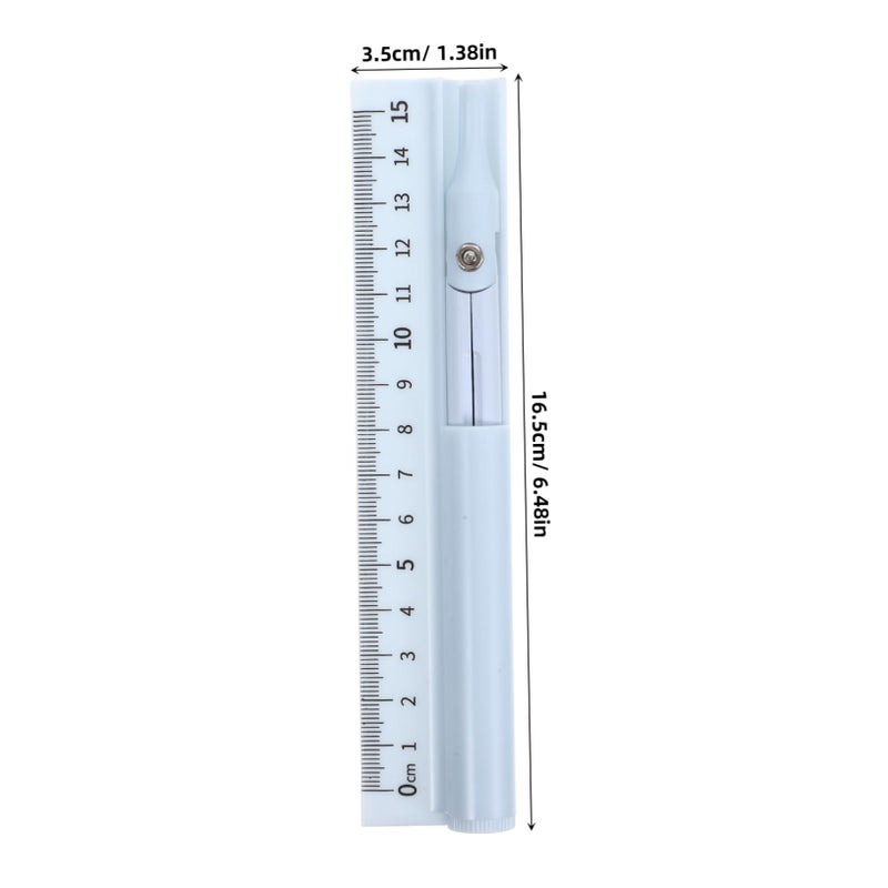 Professional Compass Pen Ruler Set Blue Multi Functional Drawing Measuring Tool - Image 3