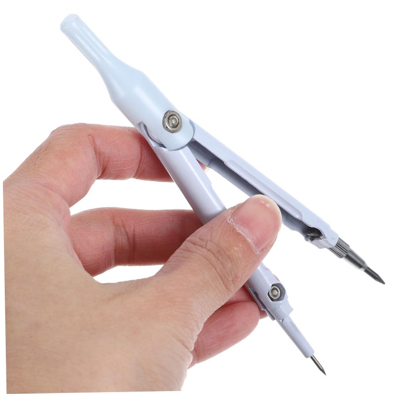 Professional Compass Pen Ruler Set Blue Multi Functional Drawing Measuring Tool - Image 4