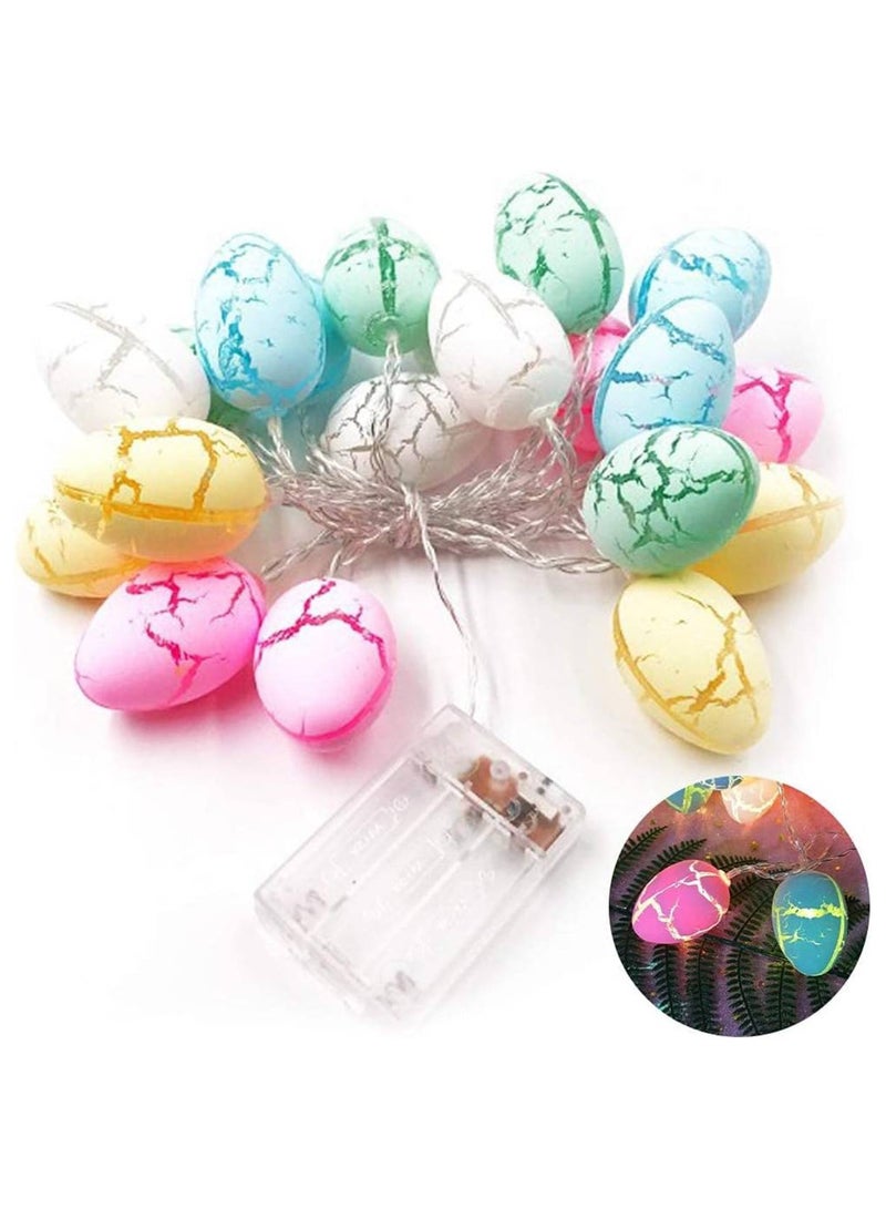 Festive Gallery Easter Decorations Lights,5Ft 10 Easter Egg LED String Lights Battery Operated,Easter Bunny Fairy String Light for Spring Decor Outdoor Indoor Home Bedroom Party - Image 1