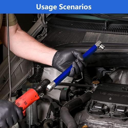 BK10 IMPORT & EXPORT Socket Wrench Set | Offset Extension Wrench Universal Fit Small Space 15" Socket Tool | Multi-Purpose | Universal for Small Place - Image 2
