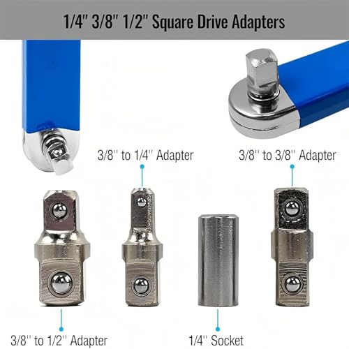 BK10 IMPORT & EXPORT Socket Wrench Set | Offset Extension Wrench Universal Fit Small Space 15" Socket Tool | Multi-Purpose | Universal for Small Place - Image 5