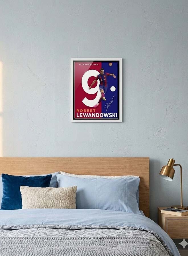 Toyland 8x10 Inch Robert Lewandowski Football Poster – FC Barcelona Soccer Star Wall Art for Kids Room & Bedroom Decor - Image 3