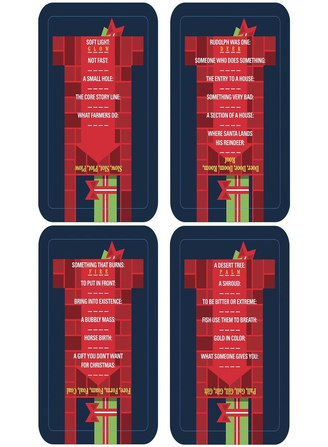 Project Genius Holly Jolly: Down The Chimney - A Holiday Themed Word Puzzle Game, 50 Word Ladder Challenges, Fun & Festive Christmas Stocking Stuffer, Project Genius - Image 3