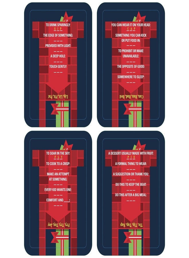 Project Genius Holly Jolly: Down The Chimney - A Holiday Themed Word Puzzle Game, 50 Word Ladder Challenges, Fun & Festive Christmas Stocking Stuffer, Project Genius - Image 4