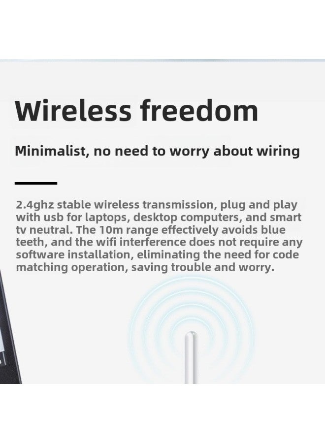 Wireless Silent Mouse For Apple Macbook Notebook Ultra-thin Portable Rechargeable Mouse-Color:Dual Mode Gray - Image 4