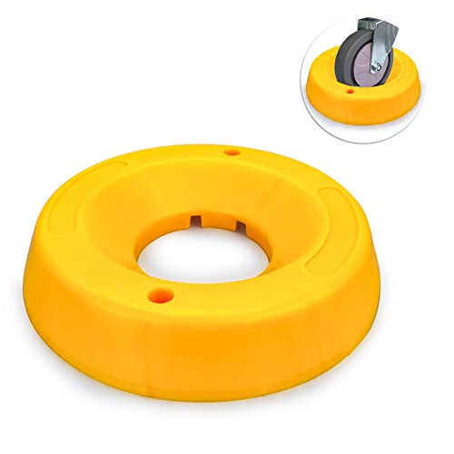 HOXWELL Durable Wheel Dock for Trailer Tongue Jack Heavy Duty Wheel Dock for Cargo Camper RV Boat Roller Stopper Caster Chock Easy to Store and Transport 1 Pack - Image 1