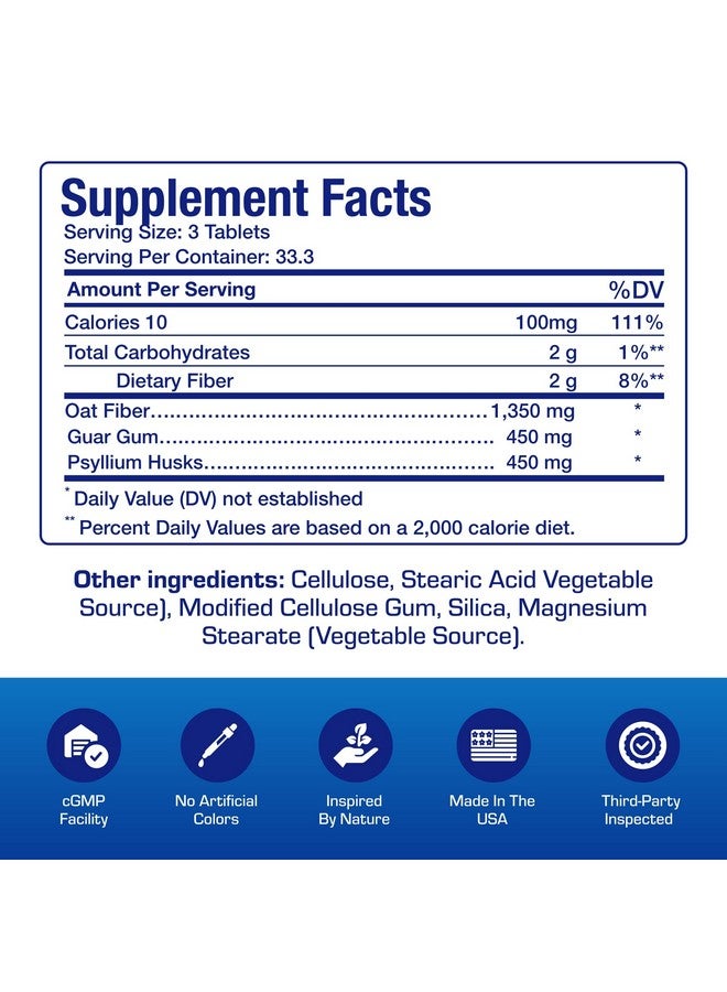 Anabolic Laboratories Soluble and Insoluble Fiber Supplement Pills - Clinical Formula Psyllium Husk Fiber Pills for Women & Men with Oat Fiber for Regularity Constipation & Colon Cleanse Support - Vegan & Gluten Free - Image 2