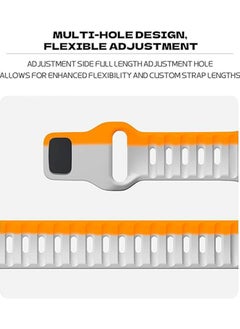 SNBFA Soft Silicone Waterproof Strap Compatible with Apple Watch Ultra Band 49mm 45mm 44mm 42mm ,Men Women Sport Bands for iWatch Series 9 8 7 Ultra  - Image 4