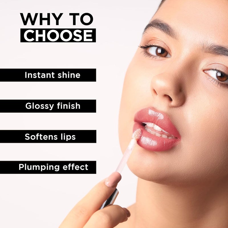 Orgatre Orgatre Moodbliss Lip Gloss  Instant Shine  Glossy Finish  Hydrating Lip Gloss for Girls  Women  Perfect for Everyday  Party Look  25ml Muted Violet 25 ML - Image 4