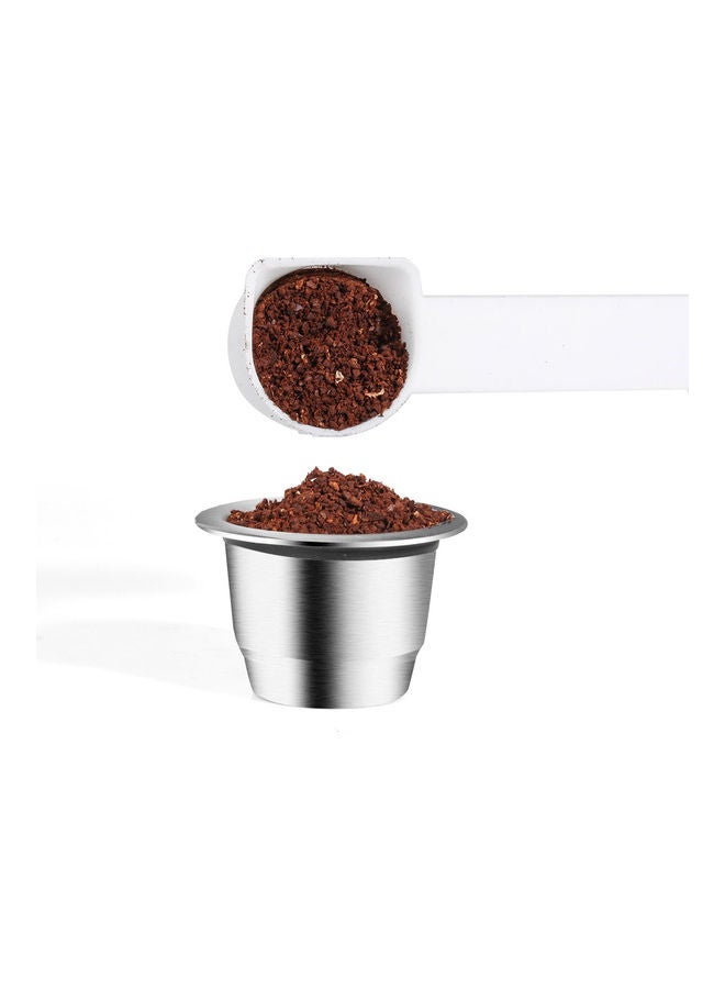 NIBEMINENT Coffee Capsules Stainless Steel Maker Pod Filters Cup 0.13oz Capacity for Nespresso U CitiZ Pixie Le Cube Maestria Lattissima Inissia Concept Essenza Machine Silver 10.5*5.5*5.5cm - Image 5