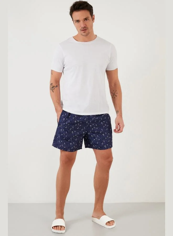 Buratti  Buratti Patterned Swim Shorts Waist-Tied Pocket Swimsuit Short Men's SWIMSUIT SHORT 380093 for Men | Best Price UAE