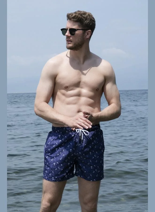 Buratti Patterned Swim Shorts Waist-Tied Pocket Swimsuit Short Men's SWIMSUIT SHORT 380093