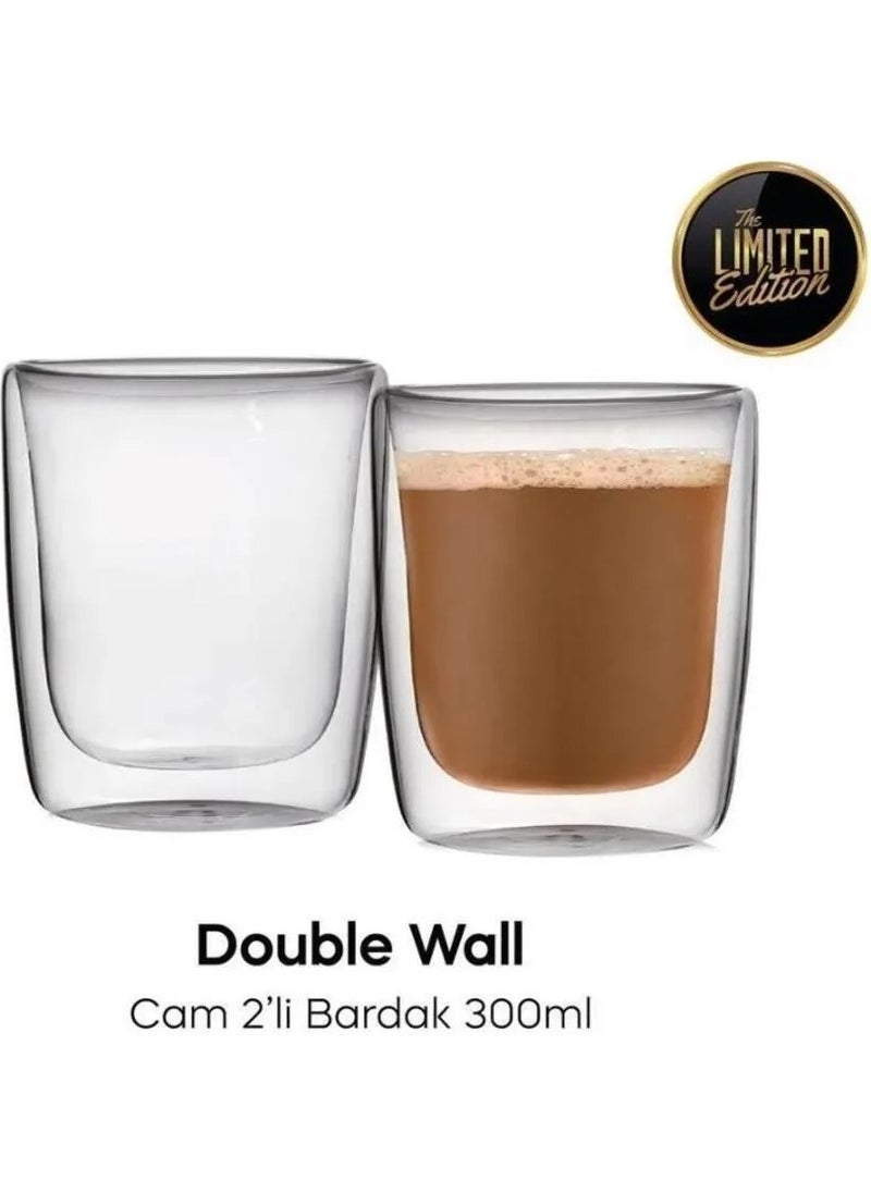 Senza - 2 Pieces Double Walled Glass Americano Glass - Image 1