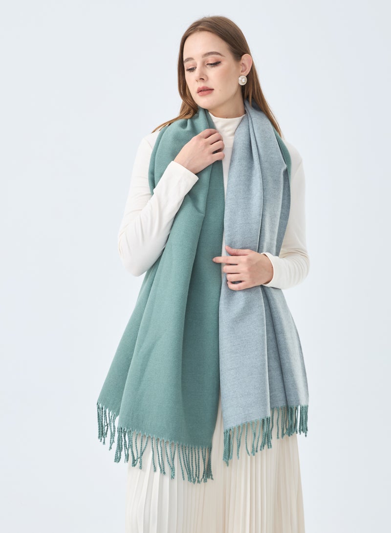 Sky cashmere Wool Scarf Pashmina Shawl Wrap For Women Long Large Warm Thick Reversible Scarves - Image 3