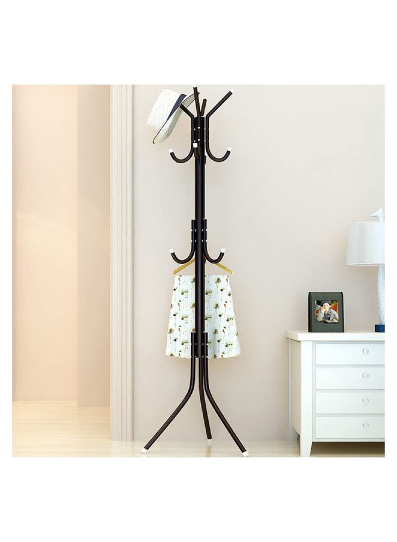 DubaiGallery Coat Stands Coat Racks Metal Coat Rack Coat Stand Metal Hat Coat Stand Heavy Bedroom Hallway Free Standing Clothes Hat Rack Hangers Free-Standing Hanger Rack  - Image 2