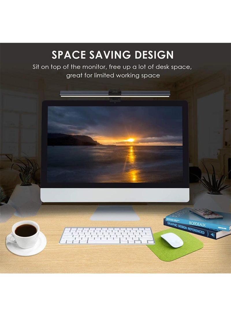 FlashHawk - Computer Monitor Lamp,Monitor Screen Light Bar with Adjustable Brightness and 3 Temperature Colors for Office/Home/Gaming/Desk - Image 1