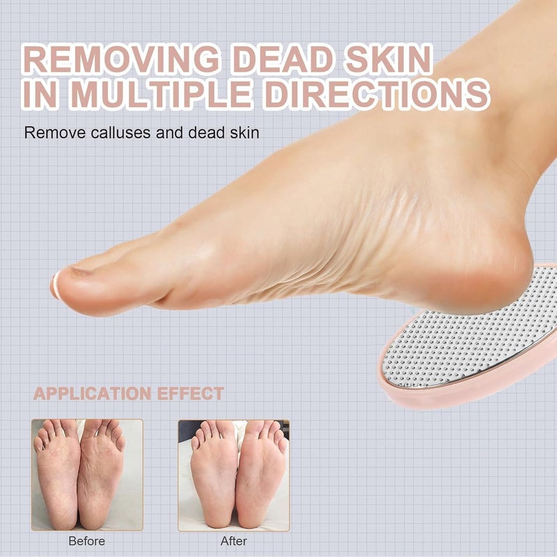 Mipcase 4-in-1 Foot Scrubber Brush Pumice Stone Handheld Foot File Callus Remover Shower Use Pedicure Tool Dead Skin Removal - Image 5
