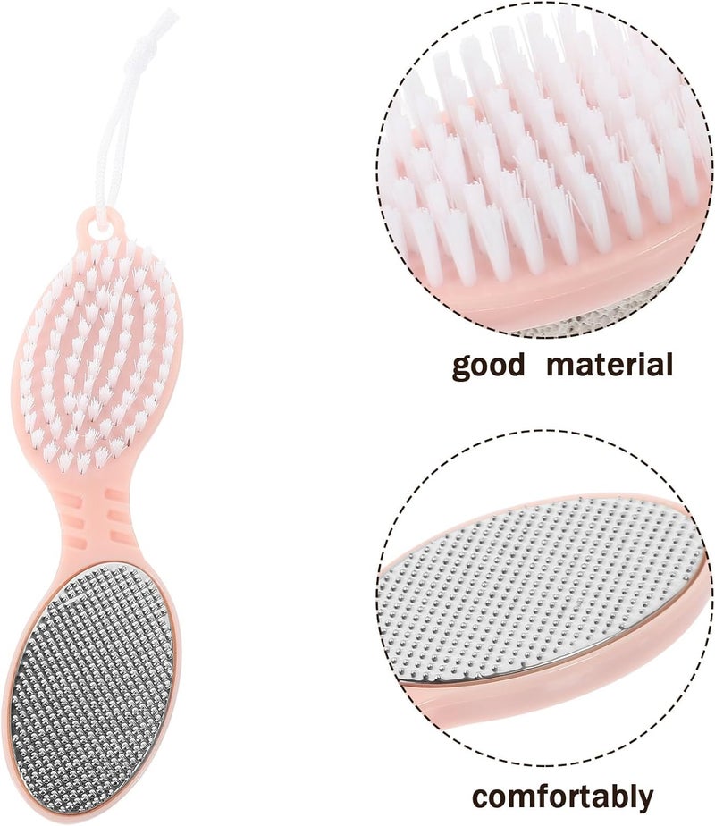 Mipcase 4-in-1 Foot Scrubber Brush Pumice Stone Handheld Foot File Callus Remover Shower Use Pedicure Tool Dead Skin Removal - Image 3