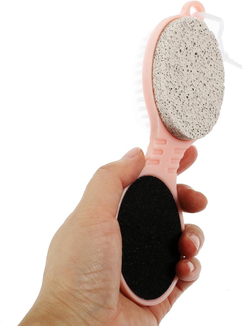 Mipcase 4-in-1 Foot Scrubber Brush Pumice Stone Handheld Foot File Callus Remover Shower Use Pedicure Tool Dead Skin Removal - Image 4