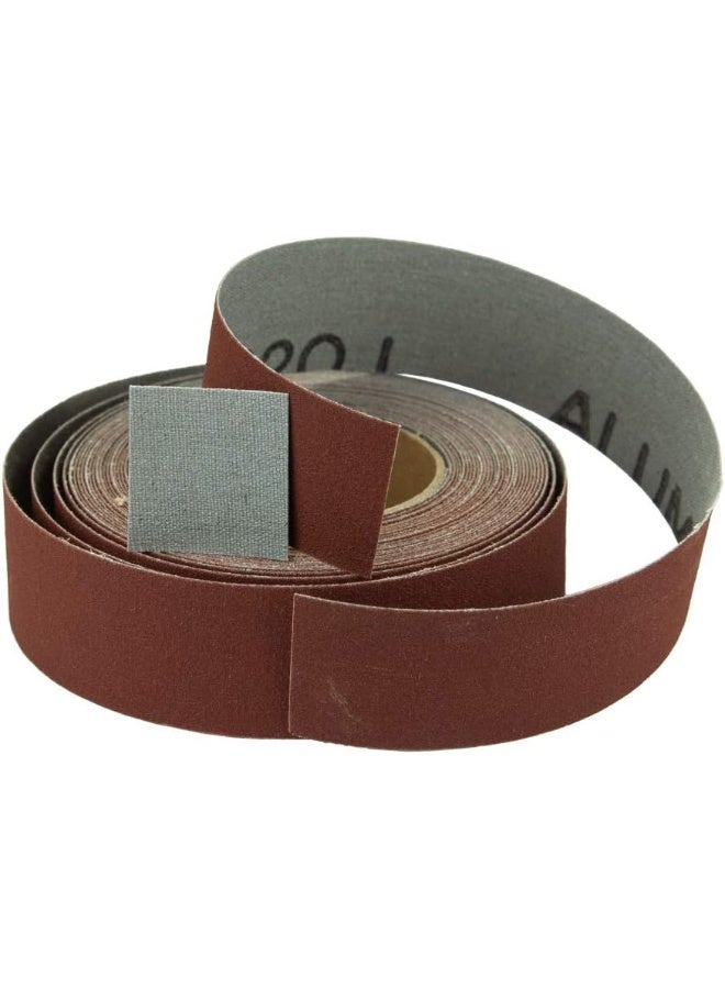 POWERTEC 4RA2115 150 Grit Aluminum Oxide Sanding Paper Roll | 1” x 20' Self-Dispensing Clear Blister Pack - Image 4